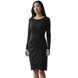 My Tribe Draped Dress Women Color Black Size M